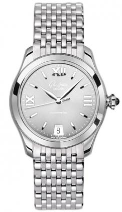 Lady Serenade 36mm Automatic in Steel on Steel Bracelet with Silver Dial