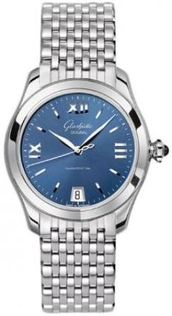 Lady Serenade  36mm Automatic in Steel on Steel Bracelet with Blue Dial