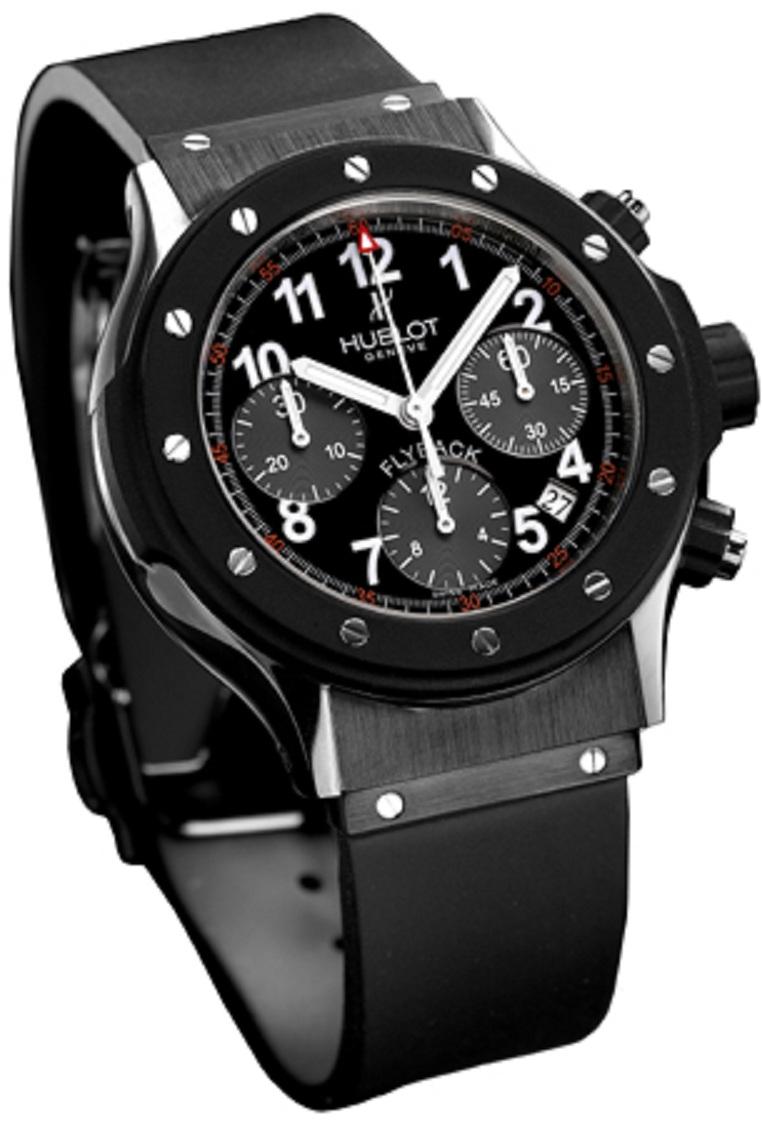 Classic Caoutchouc 42mm Automatic in Black PVD Steel on Black Rubber Strap with Black Dial