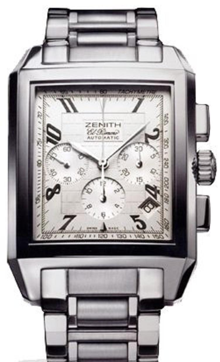 Grande Port Royal El Primero in Steel on Steel Bracelet with Silver Dial