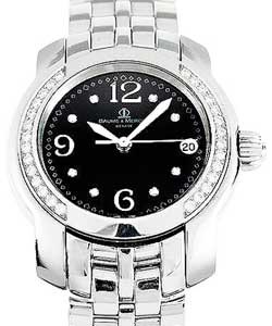 Capeland Lady's in Steel Diamond Bezel  on Steel Bracelet with Black Diamond Dial