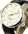 Masterpiece Reveil Globe Steel on Strap with Silver Dial