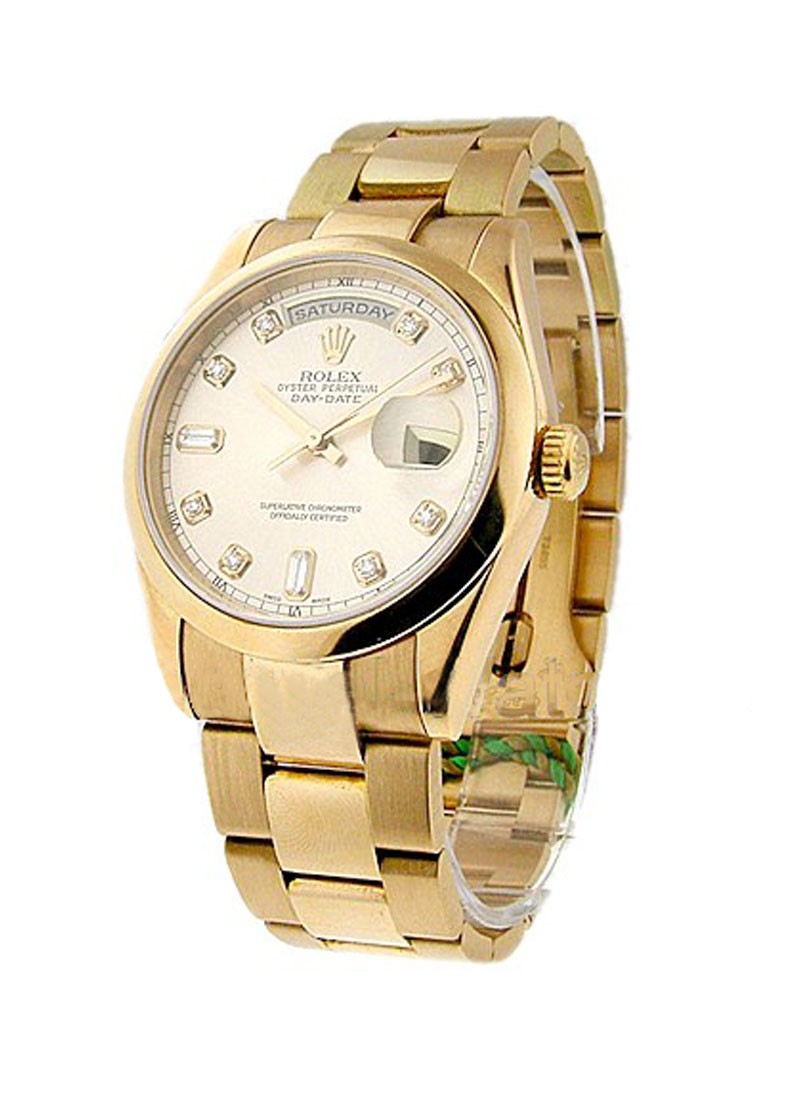 Pre-Owned Rolex President 36mm in Rose Gold with Smooth Bezel 