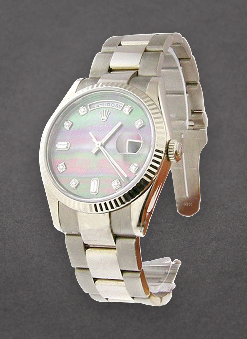 Pre-Owned Rolex President - White Gold - Fluted Bezel - 36mm