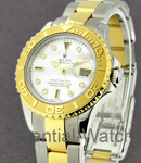 Yacht-Master 2-Tone Small Size 29mm on 2-Tone Oyster Bracelet with White MOP Diamond Dial