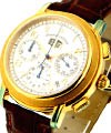 Masterpiece Flyback Annuaire Rose Gold on Strap with Silver Dial