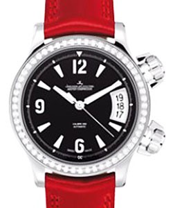 Master Compressor Automatic - Diamond Bezel Steel on Strap with Black Dial