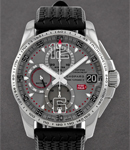 Mille Miglia Gran Turismo Chronograph in Steel - Limited Edition on Black Rubber Strap with Grey Dial