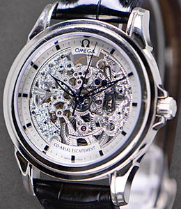 De Ville Co-Axial Skeleton in White Gold - Limited Editon to 33 Pieces On Strap with Skeleton Dial - Factory Serviced in 2020