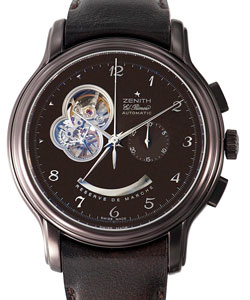 Chronomaster XXT Open in Steel on Brown Calfskin Leather Strap with Brown Dial