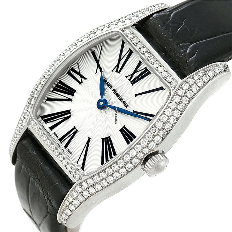 Richeville with Diamonds - Lady's Steel on Strap with Silver Dial