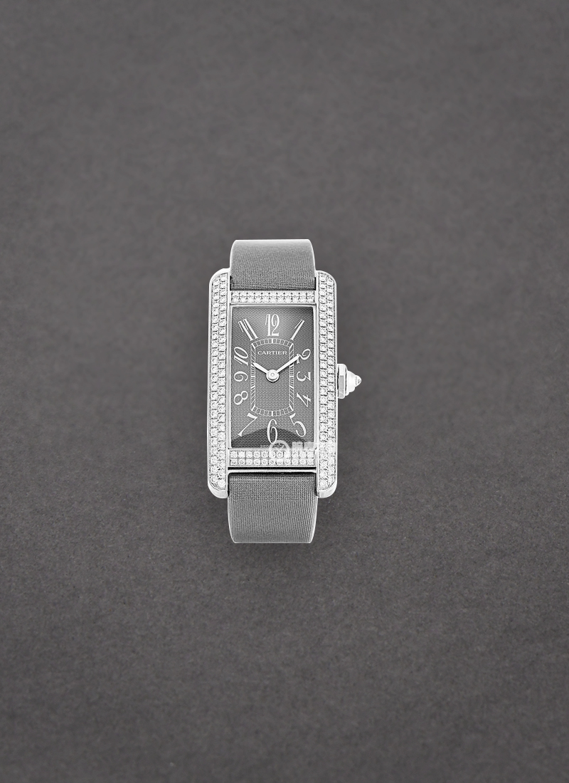 Cartier Tank Americaine in White Gold with Diamond Case