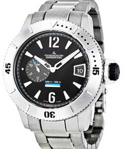 Master Compressor Diving GMT in Titanium on Titanium Bracelet with Black Dial