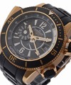 Master Compressor in Diving Pro Geographic Navy Seal with Rose Gold on Black Rubber Coated Bracelet with Black Dial