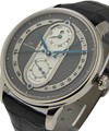 Perpetual Calendar  White Gold on Strap with Black Onyx Dial