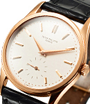 Calatrava 3796R in Rose Gold on Brown Crocodile Leather Strap with Silver Dial