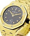 Offshore Yelow Gold Day Date Mid Size 38mm 18KT on Bracelet with Blue Dial