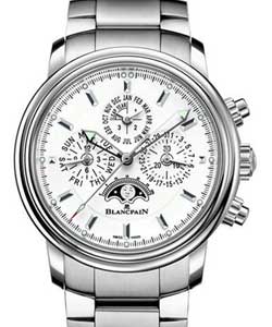 Leman Perpetual Calendar 40mm Automatic in Stainless Steel on Stainless Steel Bracelet with White Dial
