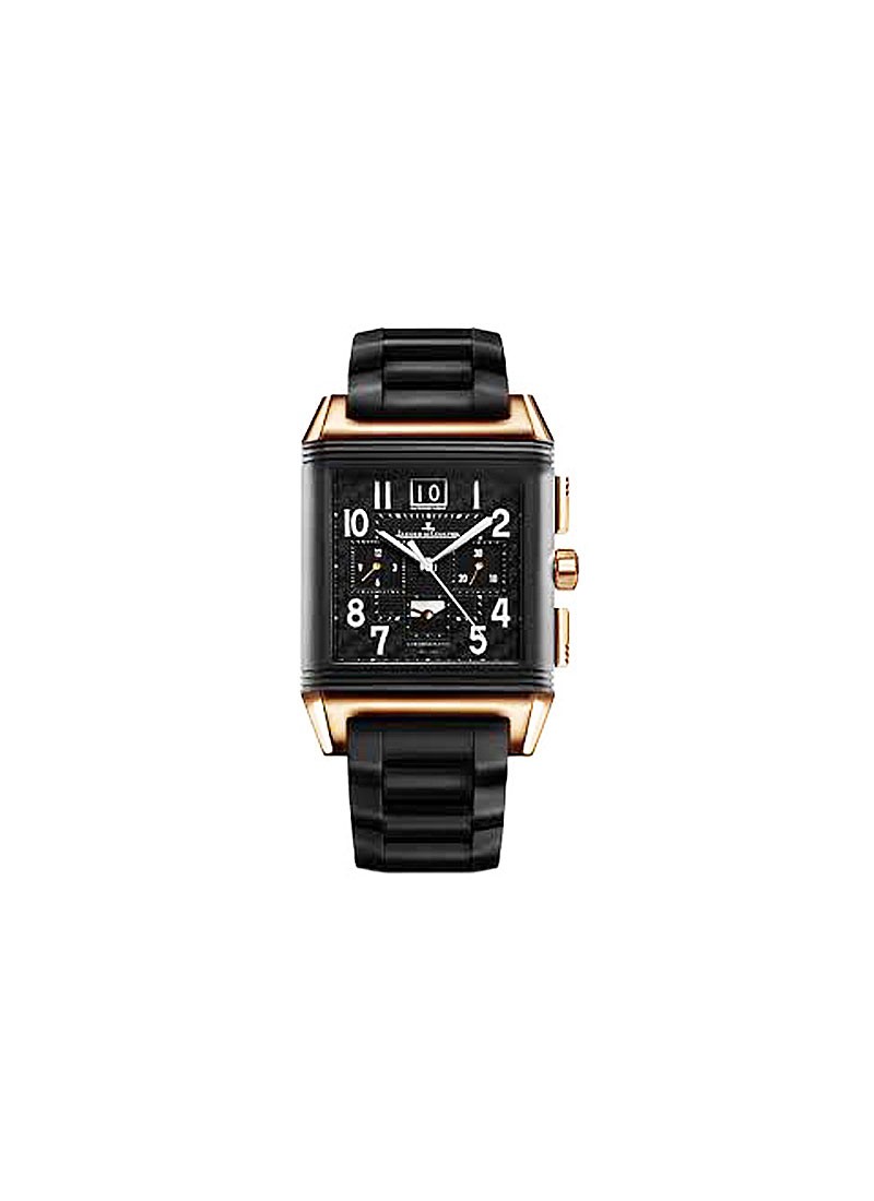 Jaeger - LeCoultre Reverso Squadra World Chronograph Polo Fields in Rose Gold with Ceramic