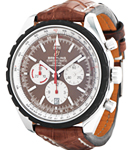 Navitimer Chrono-matic 49 Men's Automatic in Steel on Brown Crocodile Leather Strap with Brown Dial