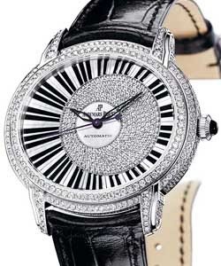 Millenary 50mm Automatic in White Gold (Pianoforte) on Black Crocodile Leather Strap with MOP Dial