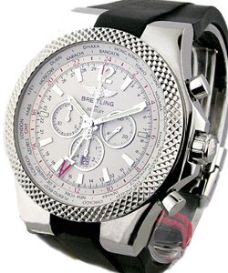 Bentley GMT Chronograph Steel on Rubber with Silver Dial