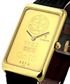 Swiss Ingot - 15 grams Yellow Gold on Strap with Gold Dial