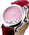 Happy Sport Chinese Equestrian Red Steel on Strap with Red Dial