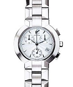 La Scala 38mm Quartz in Steel on Steel Bracelet with Silver Dial