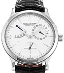 Master Reserve De Marche 37mm in Stainless Steel on Black Crocodile Leather Strap with Silver Dial