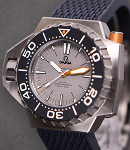 Ploprof 48.5mm Automatic in Titanium on Black Rubber Strap with Black Dial