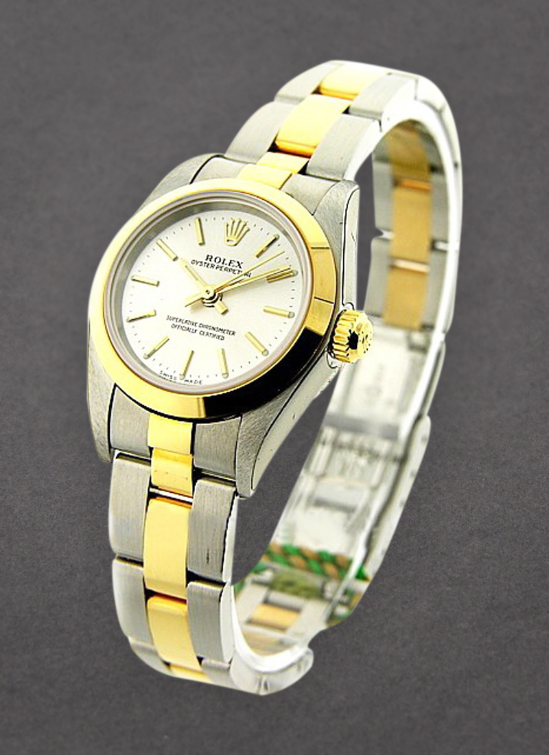 Pre-Owned Rolex 2-Tone Oyster Perpetual No Date Lady's