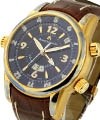 Masterpiece Reveil Globe Rose Gold on Strap with Blue Dial