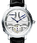 Masterpiece Tourbillon Retrograde in Platinum - Limited Edition of 30 pcs on Black Crocodile Leather Strap with Silver Dial