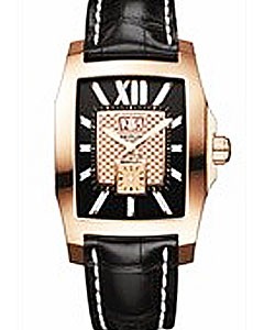 Bentley Flying B No. 3 Men's Automatic in Rose Gold on Black Crocodile Leather Strap with Black Dial