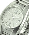 Ergon Mens Chronograph Steel - Mid Size Steel on Strap with Silver Dial