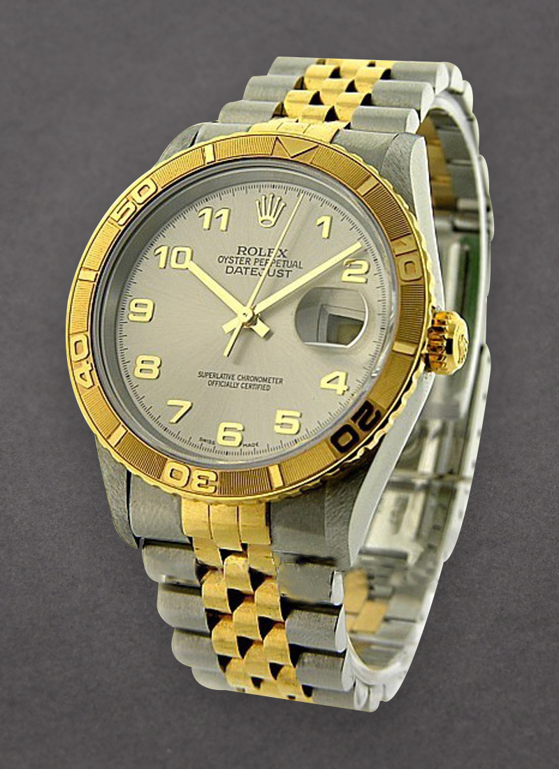 Pre-Owned Rolex 2-Tone Datejust 36mm with Yellow Gold Thundered Bird Bezel