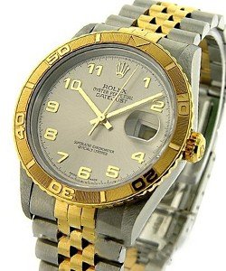 2-Tone Datejust 36mm with Yellow Gold Thundered Bird Bezel on Jubilee Bracelet with Rhodium Arabic Dial