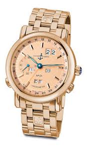 GMT Perpetual 40mm in Rose Gold  on Rose Gold Bracelet with Gold Dial