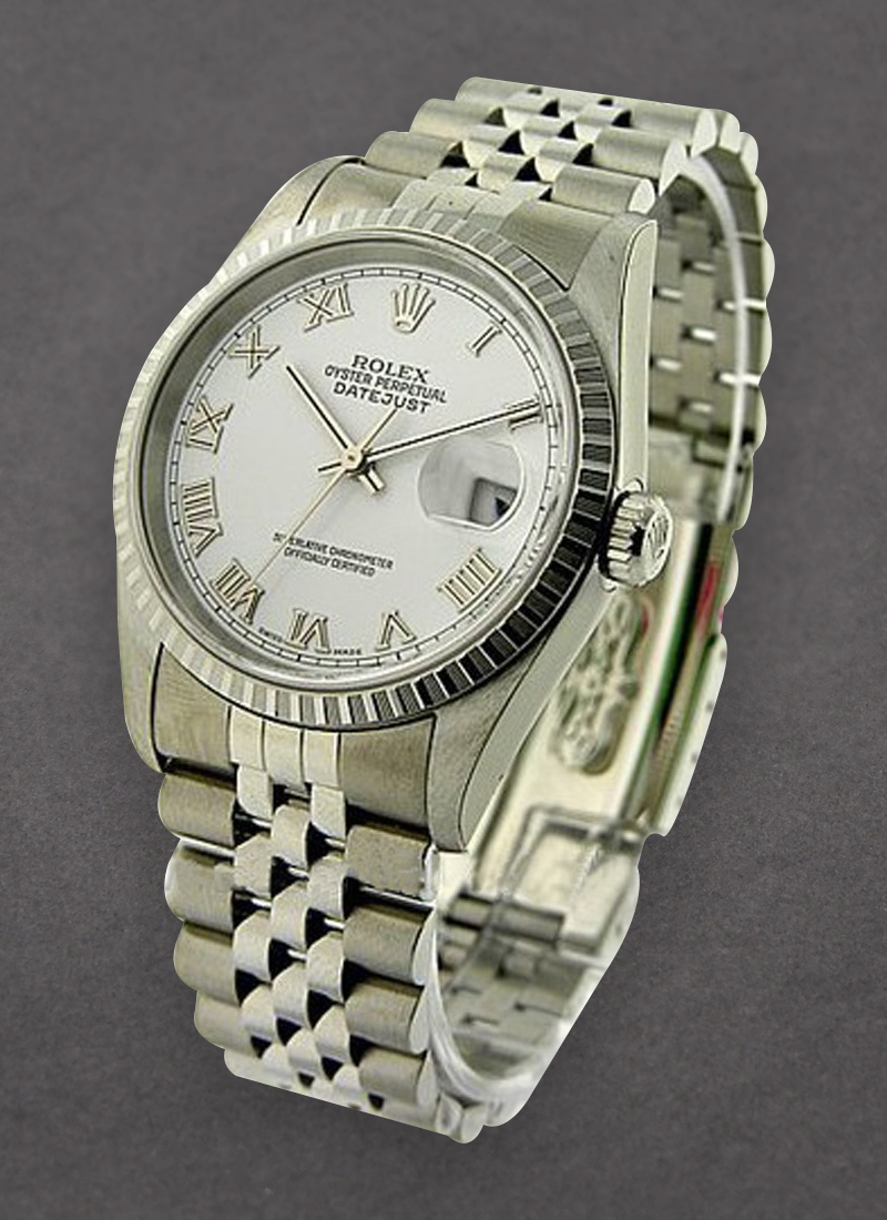 Pre-Owned Rolex Men's Datejust 36mm with Engine Bezel