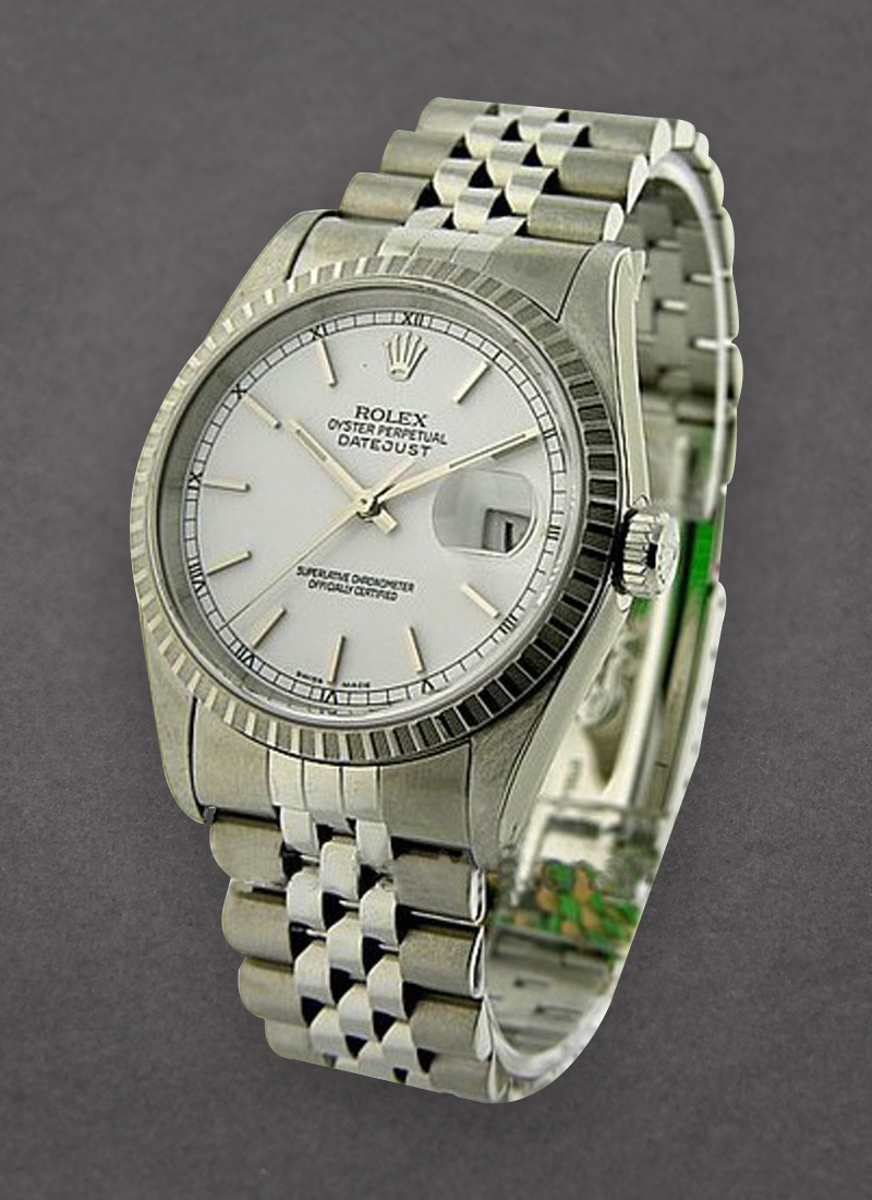 Pre-Owned Rolex Men's Datejust 36mm with Engine Bezel