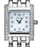 Veneto Lady's in White Gold on White Gold Bracelet with White Mother of Pearl Dial
