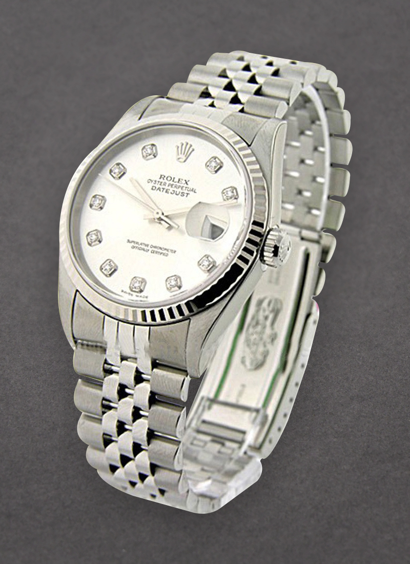 Pre-Owned Rolex Datejust 36mm in Steel with Fluted Bezel 