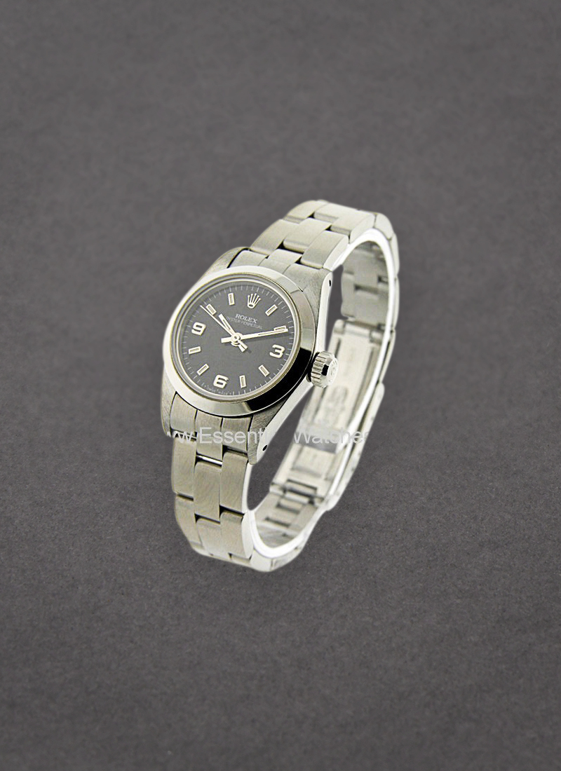 Pre-Owned Rolex Oyster Perpetual No Date Lady's with Steel Smooth Bezel