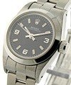 Oyster Perpetual No Date Lady's with Steel Smooth Bezel on Oyster Bracelet - Black Arabic Dial