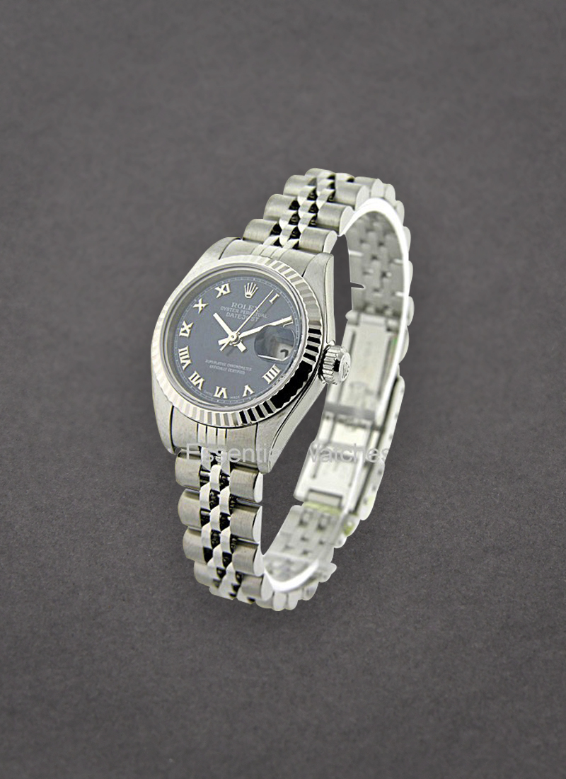 Pre-Owned Rolex Lady's Datejust in Steel with White Gold Fluted Bezel