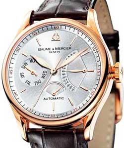 Classima Executives Rose Gold Rose Gold on Strap with Silver Dial