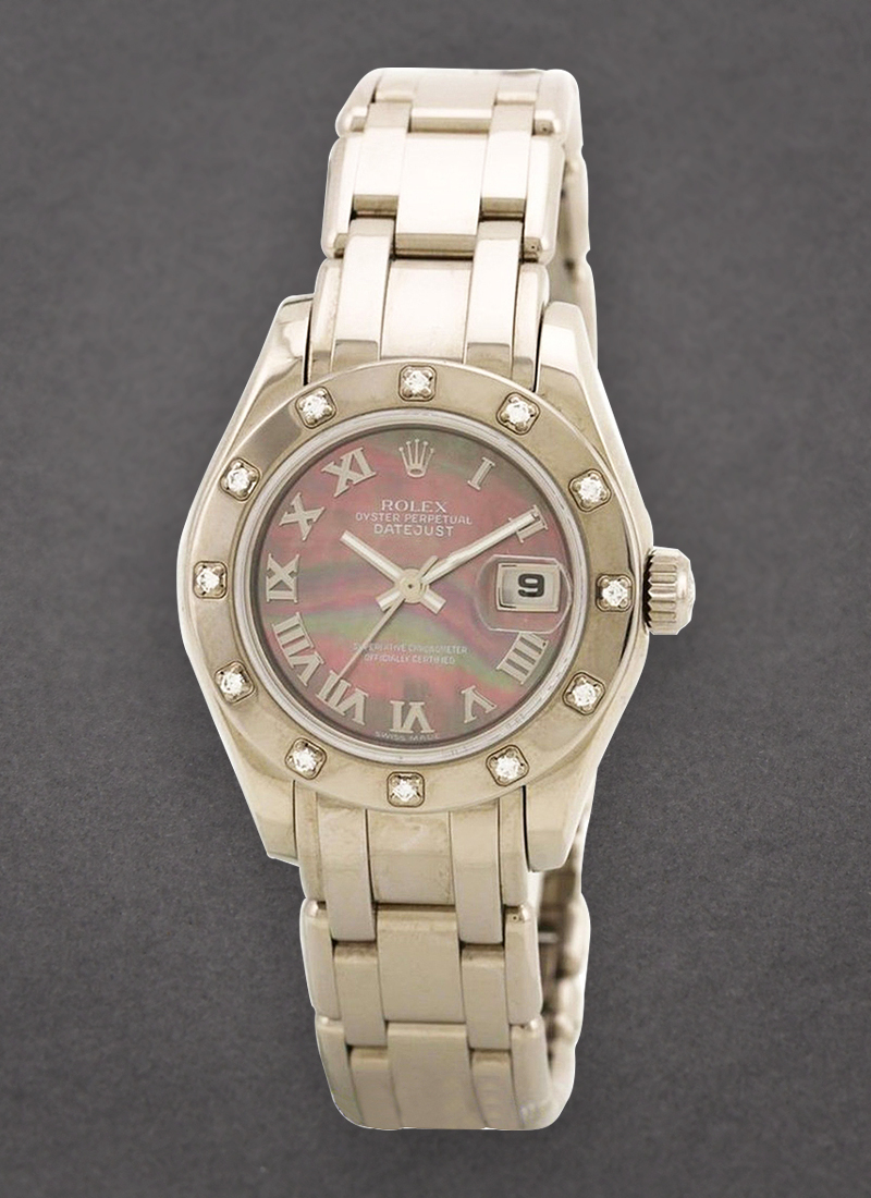 Pre-Owned Rolex Masterpiece in White Gold with 12 Diamond Bezel