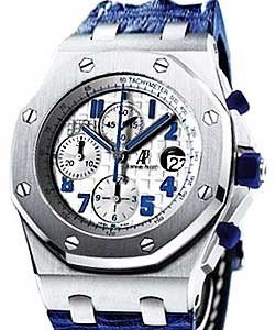 Royal Oak Offshore Chronograph Taipei 101 Ltd Ed Steel on Strap with Silver Dial