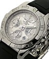 Chronomat B01 in Steel Steel on Rubber Strap with Silver Dial